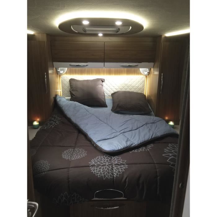 INCASA Prêt à Dormir 100% Coton Fjord – 160 X 200 Cm (Lit Central) – Kit Complet : Couette, Drap, Drap Housse, Taies
