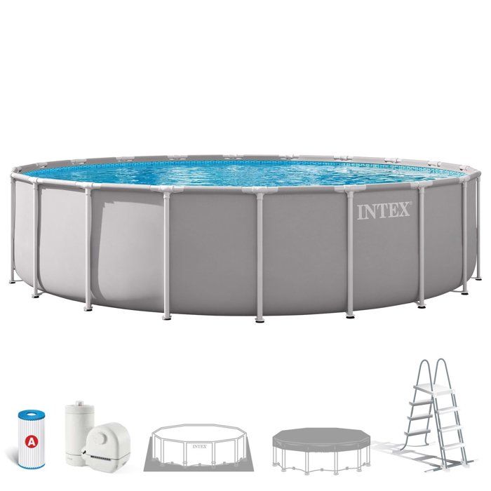 Kit Piscine hors sol tubulaire INTEX Pris Frame 610 x 132 cm Ronde 26756ND + Nettoyeur piscinespa ZR100 Autonomie 50 mn - vue 2