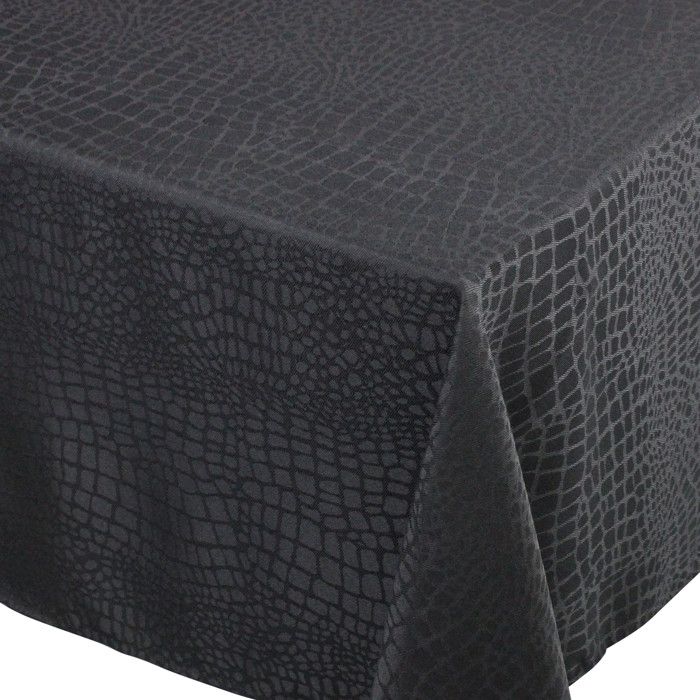 Nappe Carree 150x150 Cm Jacquard 100 Polyester Lounge Noir Autre Noir Cdiscount Maison