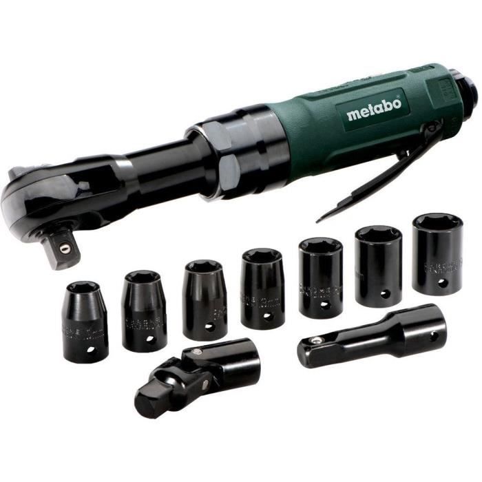 Tournevis à cliquet à air comprimé METABO DRS 68 Set 12