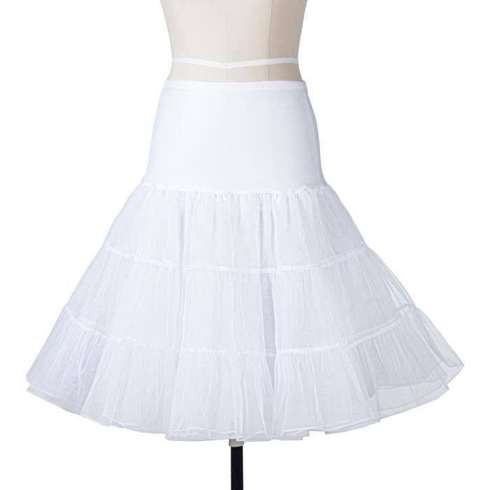 Femme Jupons jupe tulle tutu 50s hoopless Jupon tulle rockabilly Vintage retro underskirt