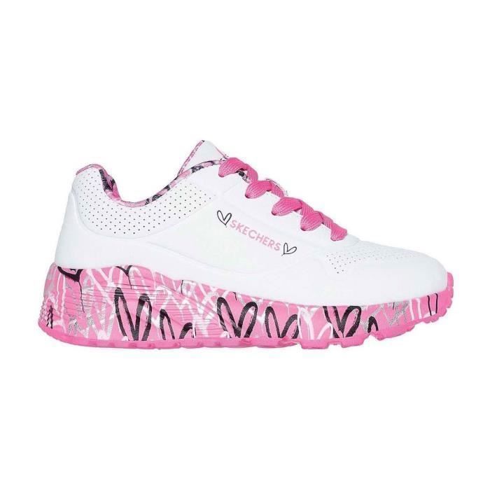 Skechers Baskets - SKECHERS - Uno Lite - Enfant (Fille) - Semelle mémoire Air-Cooled - Amorti absorbant les chocs