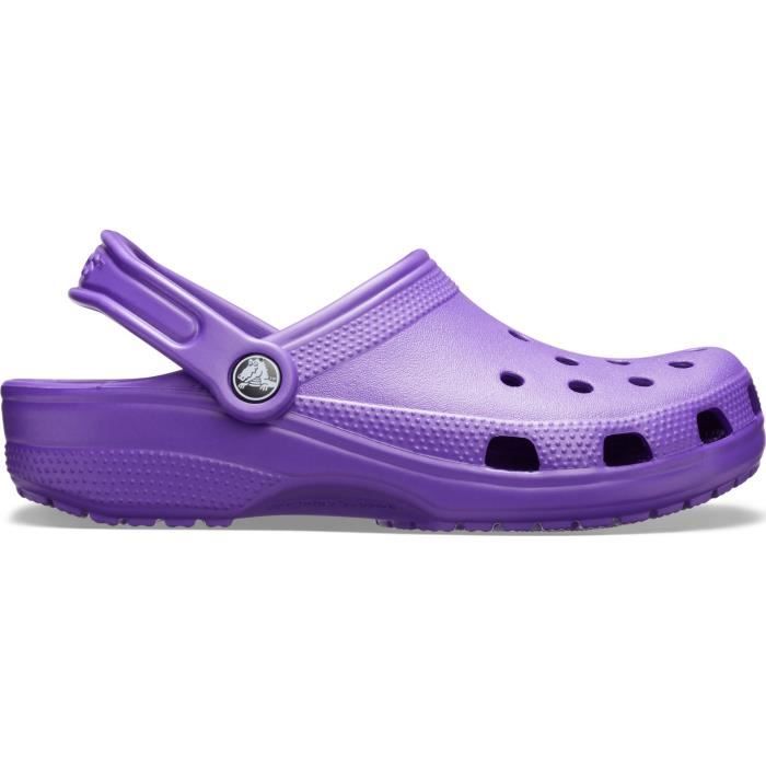 Neon purple crocs discount