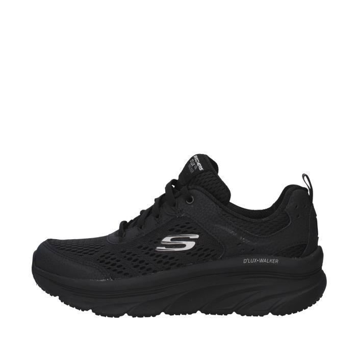 skechers 149023 chaussures de tennis faible femme noir