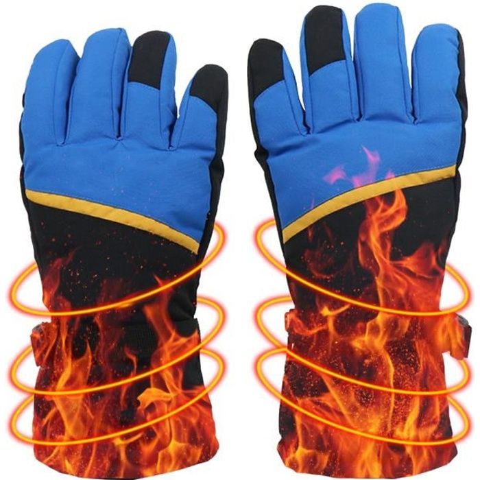 Gants Chauffants USB Rechargeables - Moufles Coupe-vent, Contrôle Tactile, Pour Ski, Vélo, Randonnée