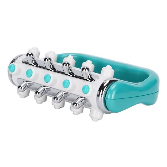 Rouleaux De Massage Musculaire Manuel - 2 Pièces (21 Roues Et 4 Roues) - Matériau PP - Pour Jambes, Dos, Récupération Sportive - Vert - 8