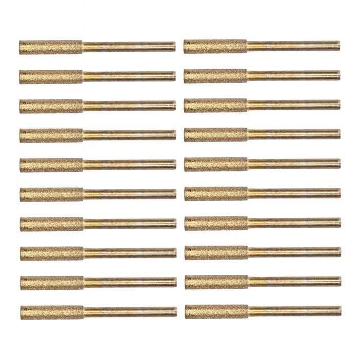Lot De 5 Têtes De Meulage Diamant/or Pour Affûteuse Tronçonneuse - 4mm, 120-150 Grains