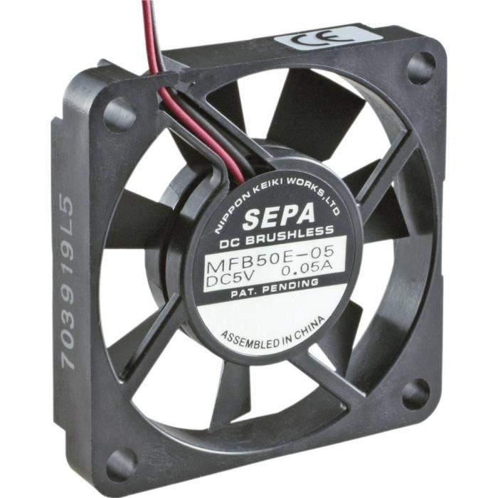 Ventilateur axial SEPA MFB50E12 12 V-DC 14.3 m³-h (50 x 50 x 10 mm) - Sepa