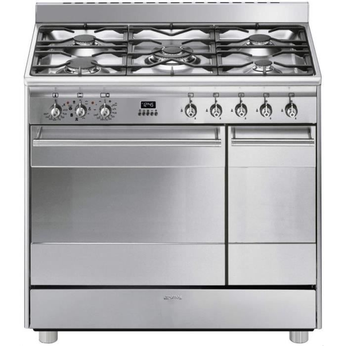 Cuisinière gaz SMEG SB 92 MX 8