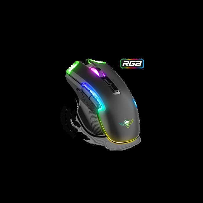 SPIRIT OF GAMER - ELITE M70 - Souris Gamer Sans Fil Rechargeable avec Repose Pouce - 8 Boutons Programmables - Rétroéclairage RGB