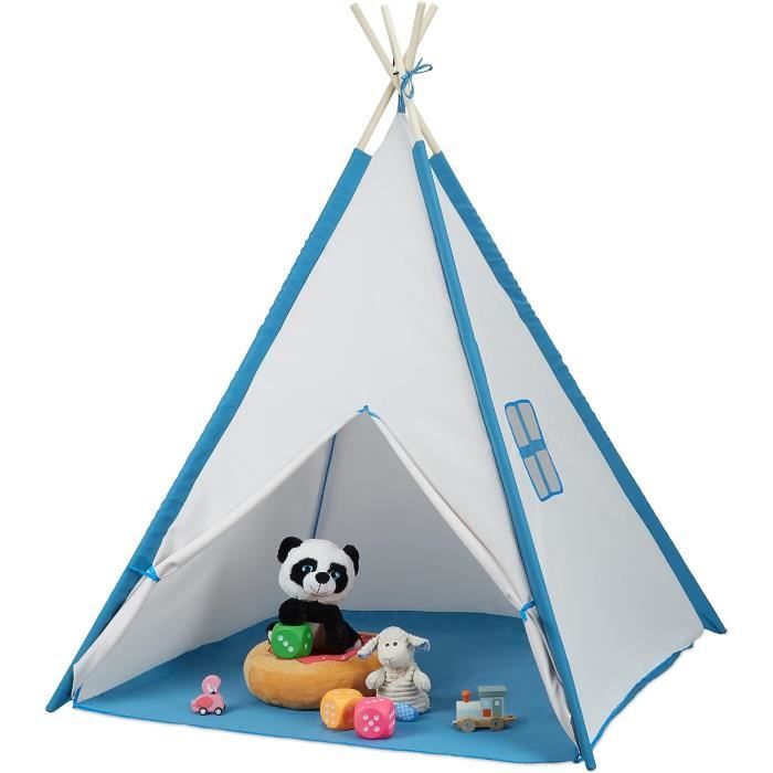 Relaxdays Bibliothèque pour Enfants, HxLxP : 70x50,5x28 cm, avec Coffre à Jouets, 3