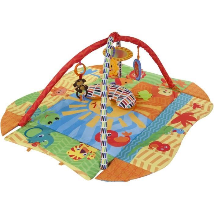 Tapis D Eveil Avec Jouets Hochet Miroir Coussin Pour Bebe 0 Petit Soleil Multicolore Cdiscount Puericulture Eveil Bebe