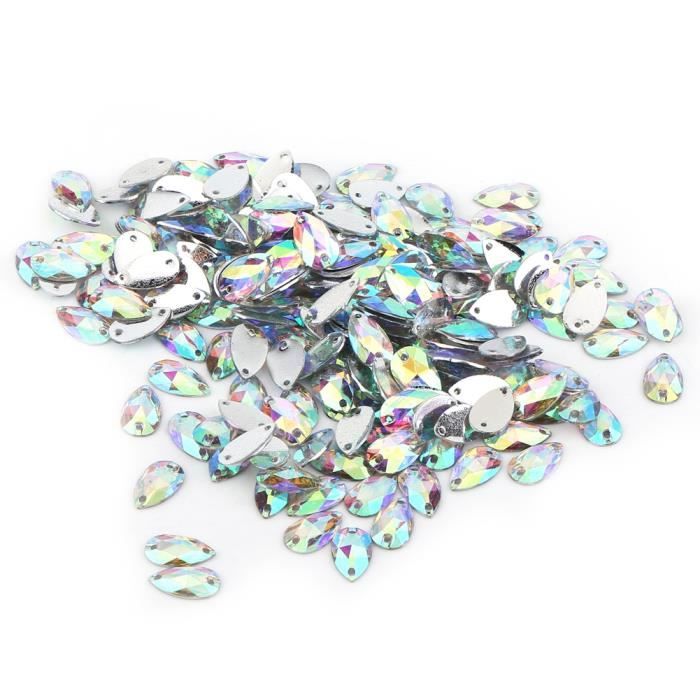 200 Strass Acrylique Étoile 6x6 Mm - Dos Plat, Bleu Saphir