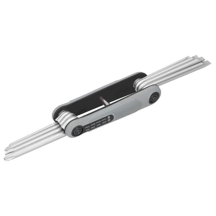 Outil De Réparation Vélo 11-en-1 Senven – Pliable, Compact, Acier Inoxydable, Noir
