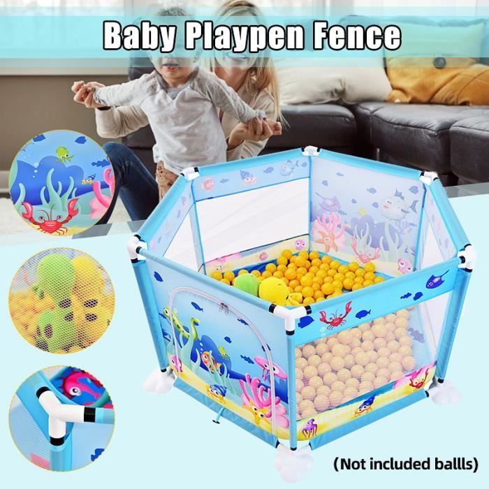 Tempsa 130x66x66cm Bebe Parc Enfants Barriere De Securite Balles De Piscine Pliable Pour Enfant 6 Mois 8 Ans Cdiscount Puericulture Eveil Bebe