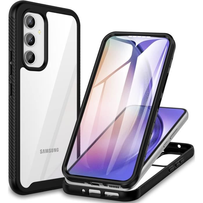 OWKEY Coque pour Samsung Galaxy A54 5G, 360 ° Full Body Double
