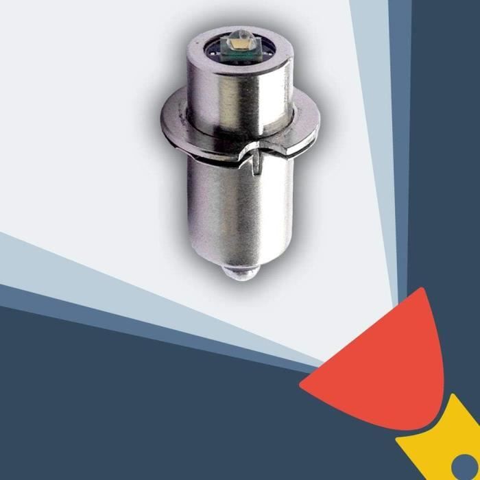 Ampoule LED Rouge 3W Pour Maglite 3-6 Cellules - P13.5s, 3.2-9V - Neuf HQRP