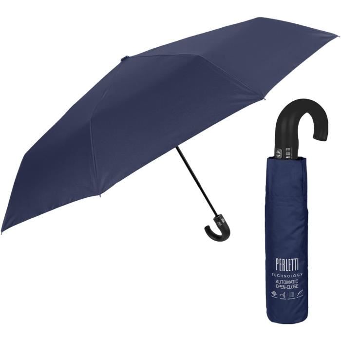 VON LILENFELD Parapluie Canne Automatique Grand - Motif Ciel Hambourgeois Bleu Nuages - Robuste Vent