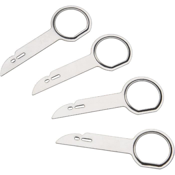 Cle Extraction Kit D'outils D'extraction De Broches De Terminal Pour Voiture Avec 2 Clé Extraction Autoradio Audi