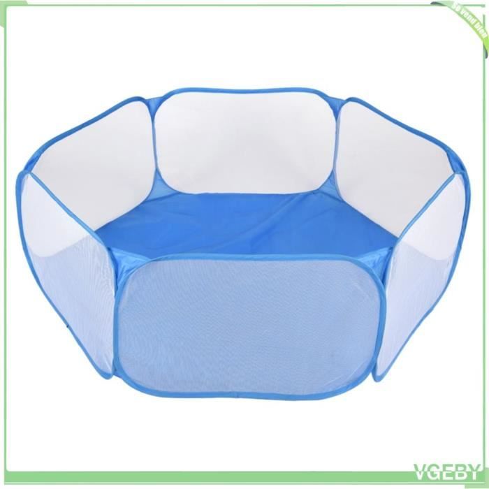 BESTonZON Tente Piscine à Balles Pliable Océan Bleu – Parc Bébé 120×60×39 Cm