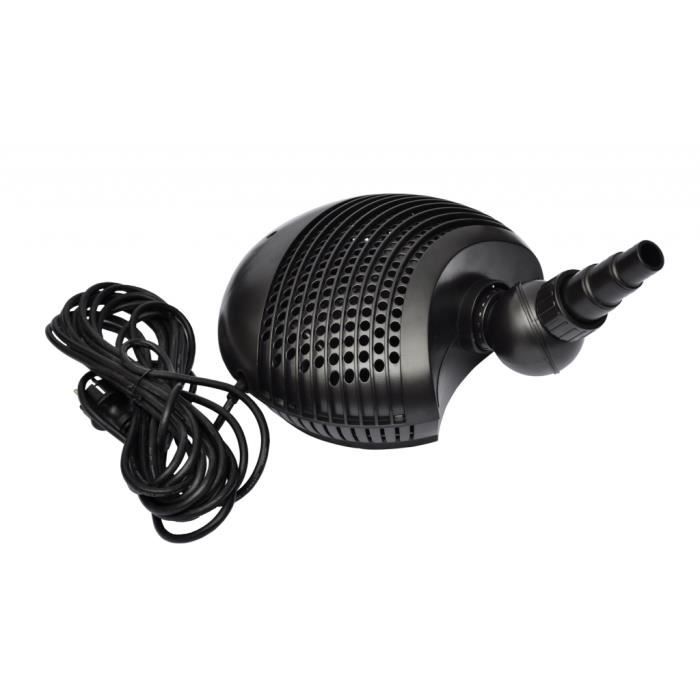 Vidaxl Pompe détang - Cascade - 8000 l/h - Noir - Plastique - Résine