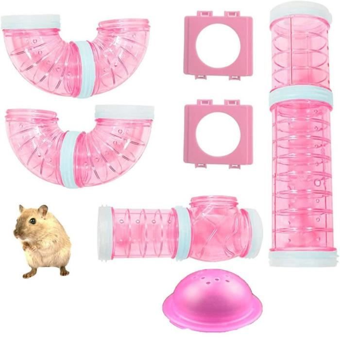 Comparer les prix de Vvikizy Tubes Hamster Transparent DIY Cages pour Hamster Jouets Connexion Tunnel Rat Jouet