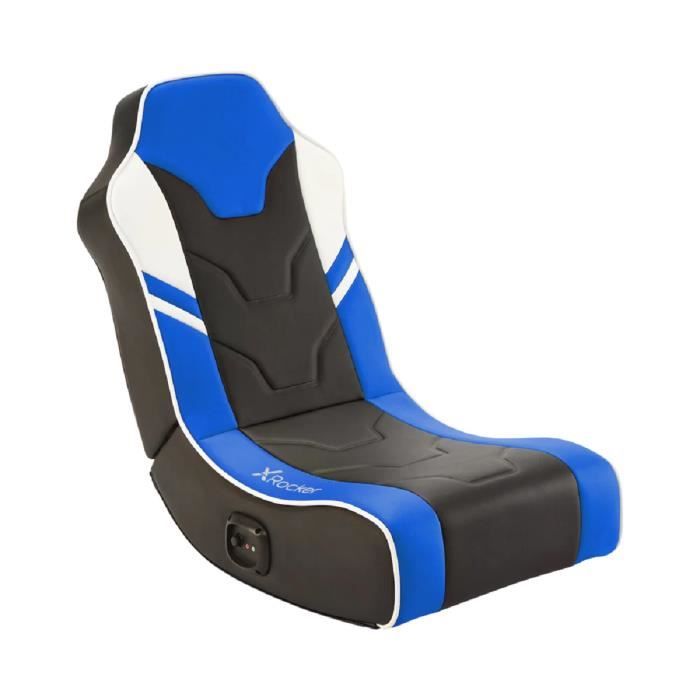 X Rocker Shadow 2.0 - Fauteuil de jeu pliant avec audio stéréo 2.0 - Bleu