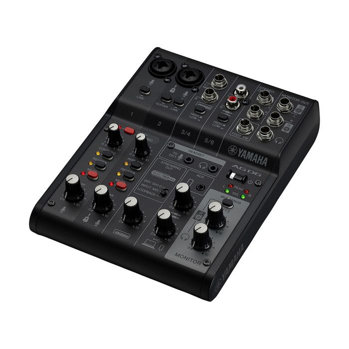 Yamaha AG06MK2B table de mixage live streaming