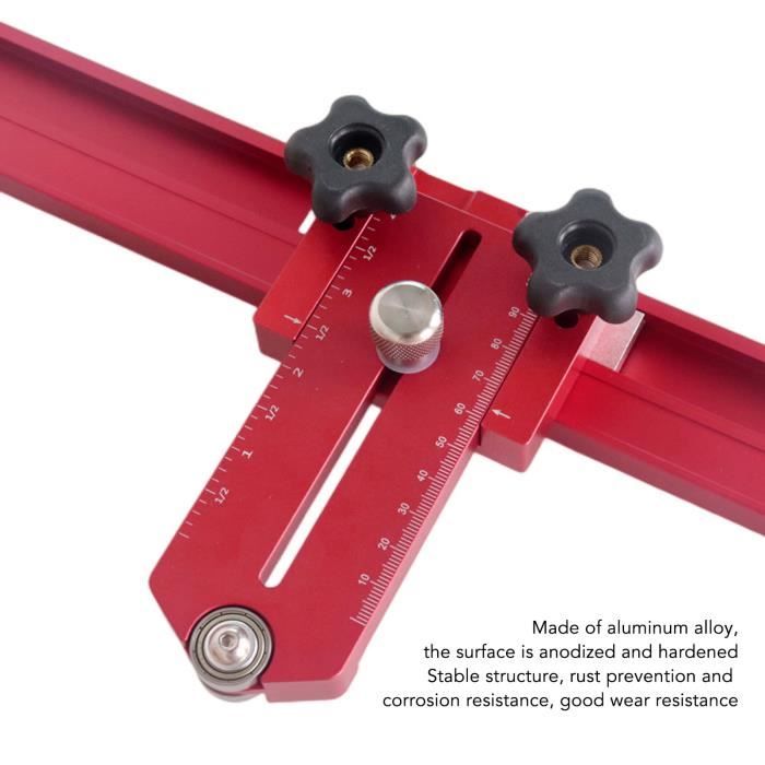JUJNE Pince de Table Universelle pour Clôture/Fente en T/Scie à Table, Pinces de Rail de Guidage en Alliage D'Aluminium, Pince Fixe pour le Remplacement des Outils de Travail Du Bois