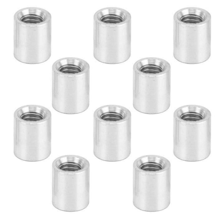 30 Entretoises Aluminium Quarkzman - 5mm Alésage X 10mm Extérieur X 8mm Longueur - Pour Vis M5
