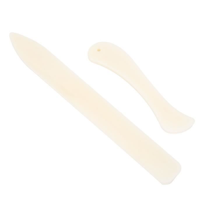 Lot De 2 Classeurs En Os Et Outil De Notation, Outil De Pliage En