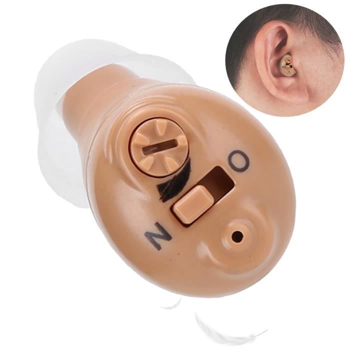 Aide auditive - ZJCHAO - D-8000 - Réduction intelligente du bruit - Petite taille - Couleur de peau