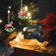 12Pcs Wooden Xmas Hanging Pendant Christmas Tree Decor Party Supplies boule de noel - decoration de sapin decoration de noel-1