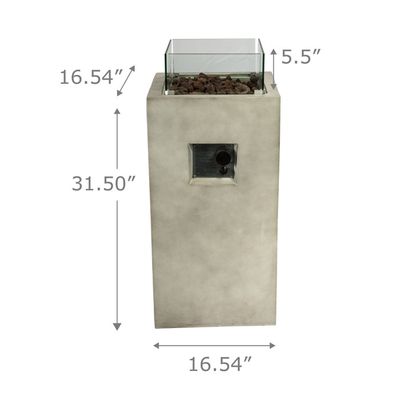 Braséro de jardin,Teamson Home, bois chauffage,brun/beton et piètement Braséro de jardin,Teamson Home, bois chauffage,brun/beton et piètement