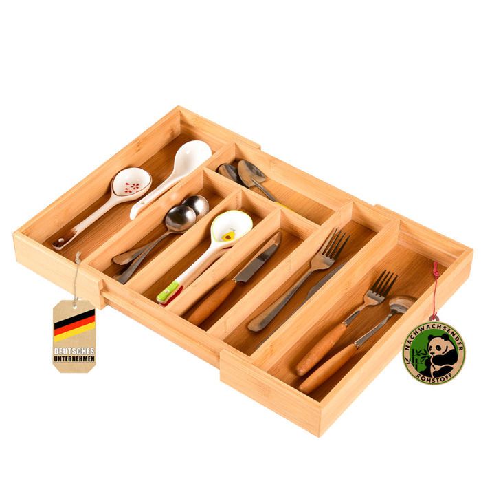 GRÄWE Mallette à couverts vide avec supports pour couverts pour jusqu'à