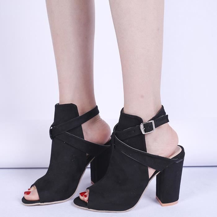 Chaussure a talon deals carre femme
