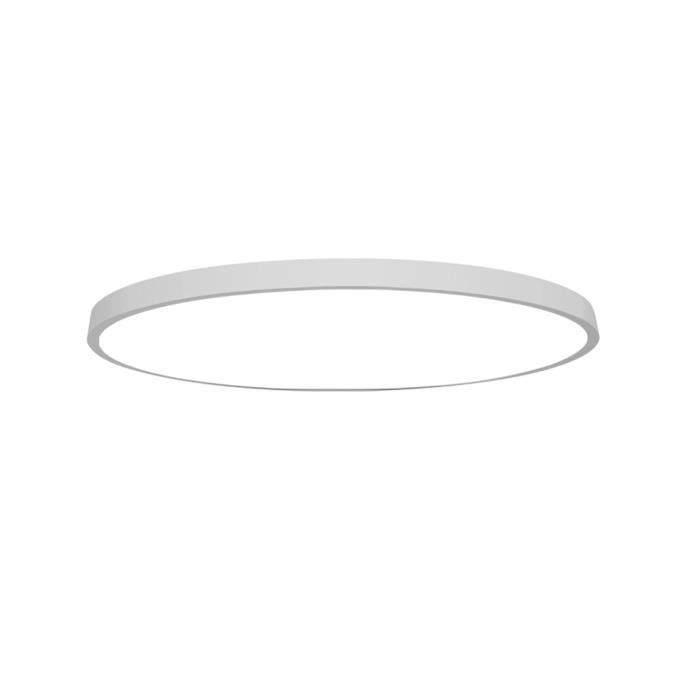 Plafonnier rond noir LED 40 cm cercle fin - Alessia