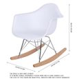 Mengyshop-Confortable Chaise longue à bascule pour enfants lisse robuste robuste belle chaise de salle à manger-2