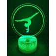 DDN29684-3D Gymnastique LED Lampe Art Déco Lampe la Couleur Changeant Lumières LED Décoration Maison Enfants Meilleur Cadeau Lumiè-2