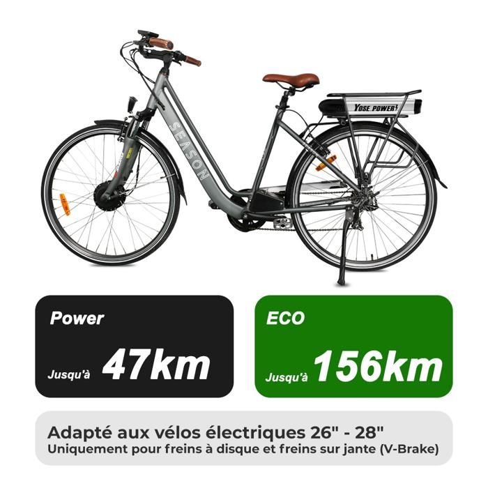 Batterie Li-ion 36V 10Ah 360Wh Pour Vélo Électrique - Compatible Jetson, DYU - Neuf