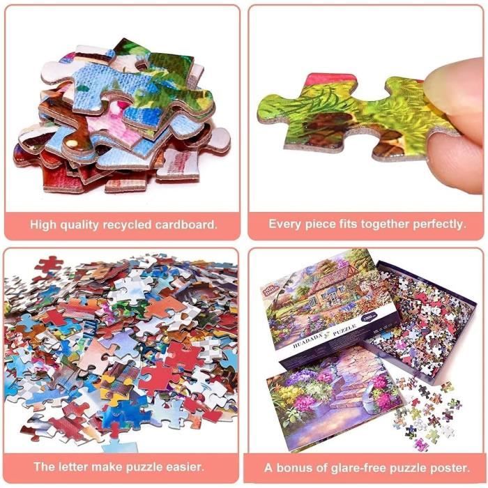 Puzzle de 1000 pièces, Puzzle pour adultes, Puzzle impossible, Puzzle  coloré
