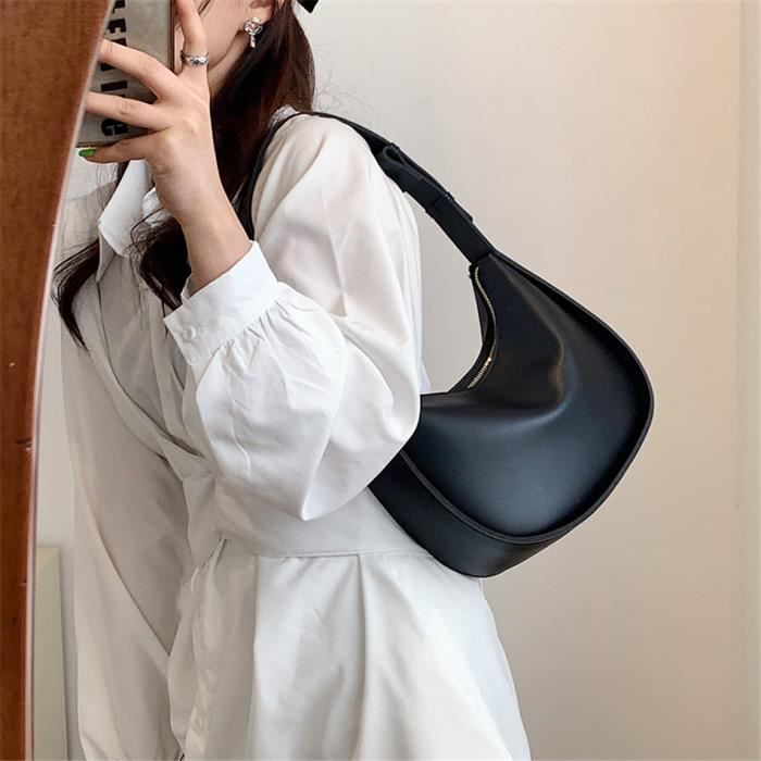 Sacs main rond en cuir PU pour femmes couleur claire la mode