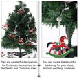 12Pcs Wooden Xmas Hanging Pendant Christmas Tree Decor Party Supplies boule de noel - decoration de sapin decoration de noel-3