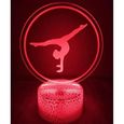 DDN29684-3D Gymnastique LED Lampe Art Déco Lampe la Couleur Changeant Lumières LED Décoration Maison Enfants Meilleur Cadeau Lumiè-3