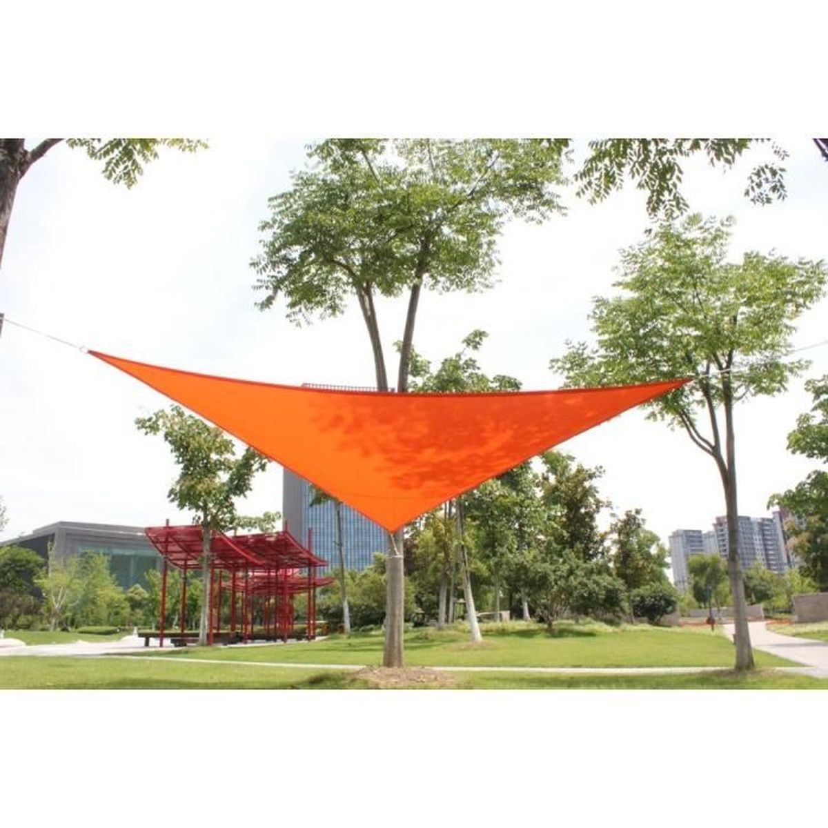 XL Voile pare-soleil 4x3m PEHD Rectangle UV du soleil-Protection Respirant terrasse balcon