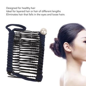 Pince à Cheveux Vintage Noire épaisse - Barrette Grande Taille Pour Femmes - Lot De 3 Pièces Par Kavya