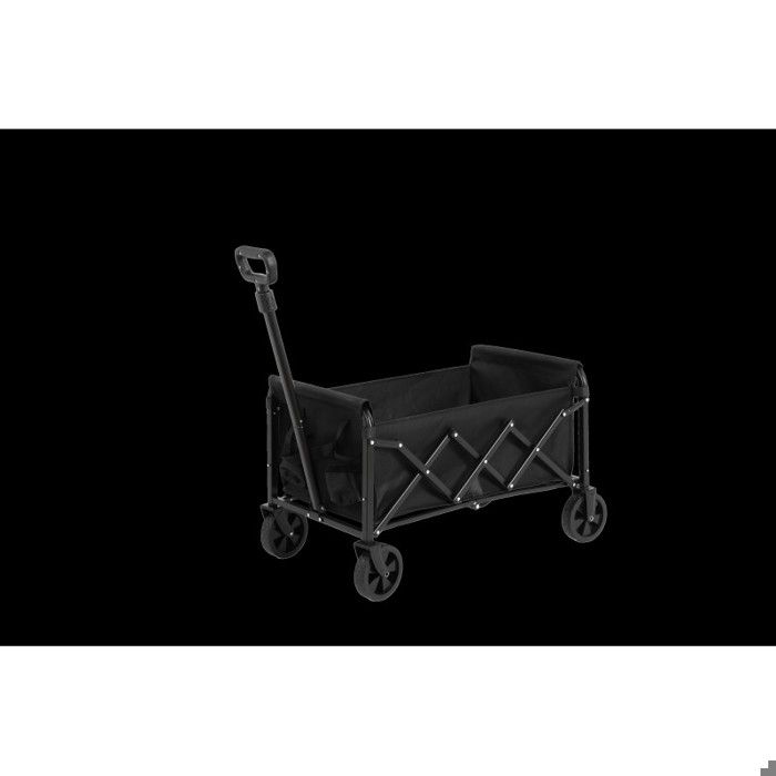 HyperMotion Chariot de randonnée pliable noir - Charge maximale : 120 kg - Chariot de transport hors route pour la plage, le camping et le shopping - Roues pivotantes, freins, tissu Oxford HyperMotion Chariot de randonnée pliable noir - Charge maximale : 120 kg - Chariot de transport hors route pour la plage, le camping et le shopping - Roues pivotantes, freins, tissu Oxford