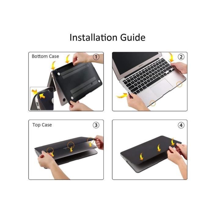 Étui Coque MacBook Pro 15 Pouce 2016 2017 2018 2019 avec Housse