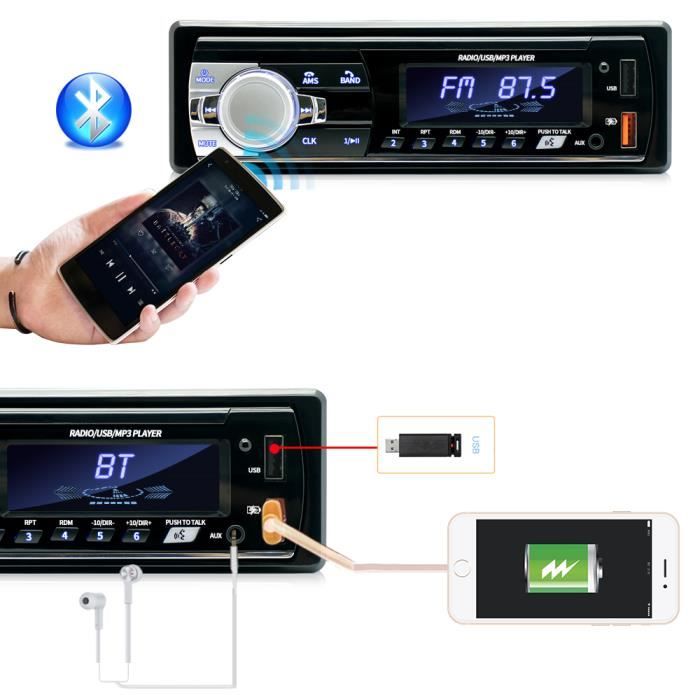 AUTORADIO BLUETOOTH - Poste Radio Voiture Bluetooth 5.0 Main Libre avec APP  C EUR 40,84 - PicClick FR