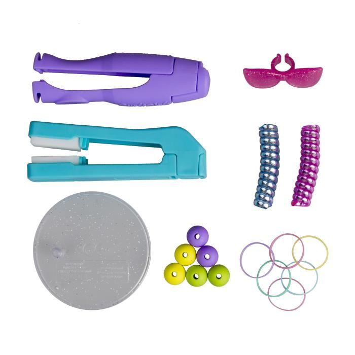 CURLIGIRLS Poupée Cheveux Magiques – 15 Cm Avec Animal, Coiffures Boucles/Lisses, Eau Chaude, Accessoires, Dès 5 Ans